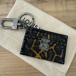 Louis Vuitton Petite Mall Leopard Bag Charm/Key Holder